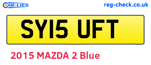 SY15UFT are the vehicle registration plates.