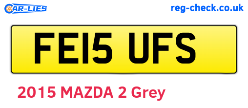 FE15UFS are the vehicle registration plates.