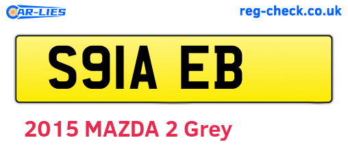 S91AEB are the vehicle registration plates.