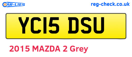 YC15DSU are the vehicle registration plates.