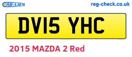 DV15YHC are the vehicle registration plates.