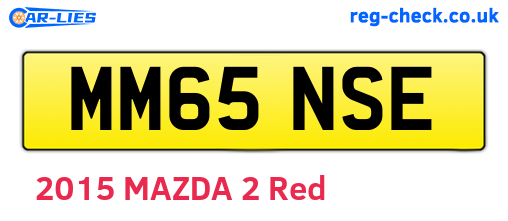 MM65NSE are the vehicle registration plates.
