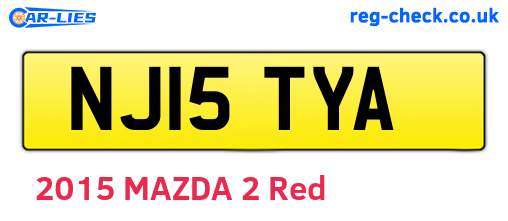NJ15TYA are the vehicle registration plates.