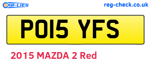 PO15YFS are the vehicle registration plates.