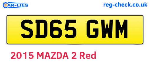 SD65GWM are the vehicle registration plates.