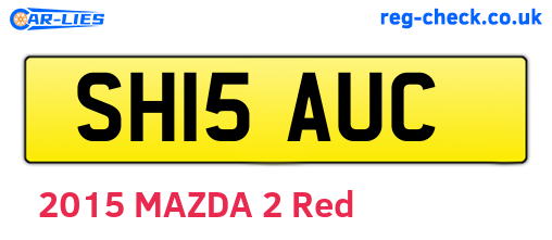 SH15AUC are the vehicle registration plates.