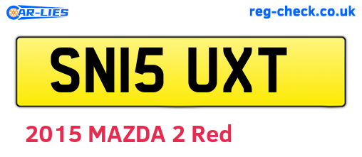 SN15UXT are the vehicle registration plates.