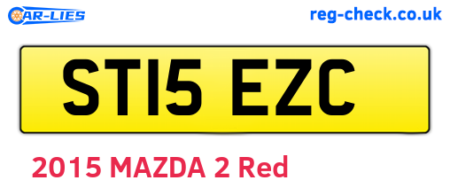 ST15EZC are the vehicle registration plates.