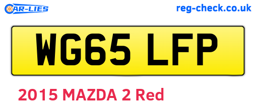 WG65LFP are the vehicle registration plates.