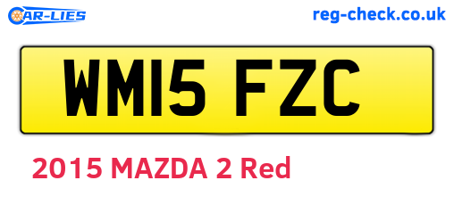 WM15FZC are the vehicle registration plates.