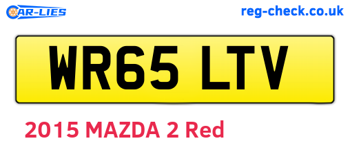 WR65LTV are the vehicle registration plates.