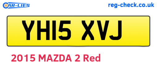 YH15XVJ are the vehicle registration plates.