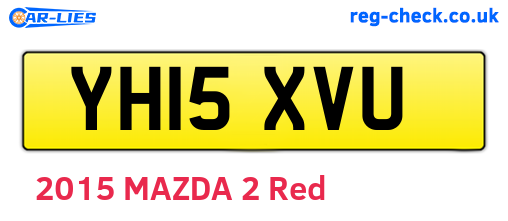 YH15XVU are the vehicle registration plates.