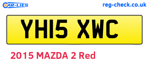 YH15XWC are the vehicle registration plates.