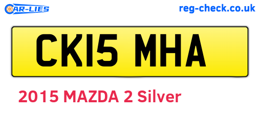 CK15MHA are the vehicle registration plates.