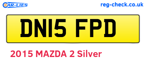 DN15FPD are the vehicle registration plates.