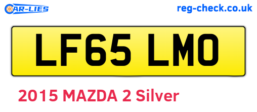 LF65LMO are the vehicle registration plates.