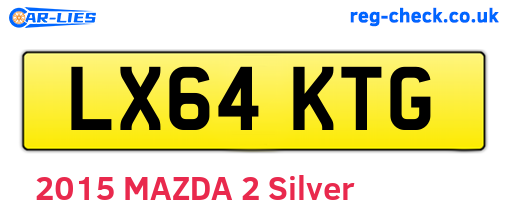 LX64KTG are the vehicle registration plates.