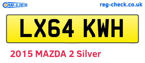LX64KWH are the vehicle registration plates.