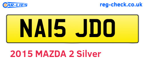 NA15JDO are the vehicle registration plates.