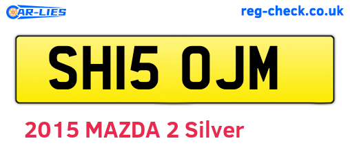 SH15OJM are the vehicle registration plates.