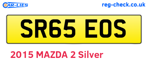 SR65EOS are the vehicle registration plates.