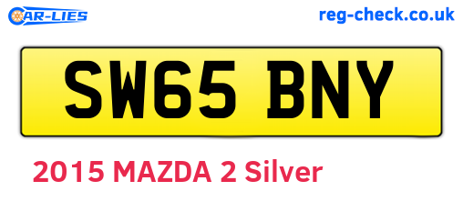 SW65BNY are the vehicle registration plates.
