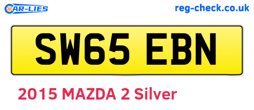 SW65EBN are the vehicle registration plates.