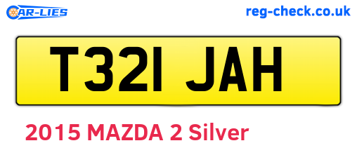 T321JAH are the vehicle registration plates.