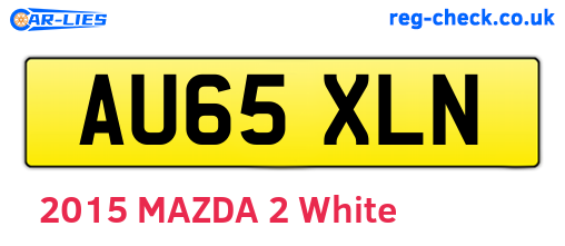 AU65XLN are the vehicle registration plates.