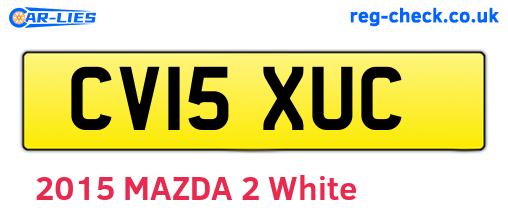 CV15XUC are the vehicle registration plates.