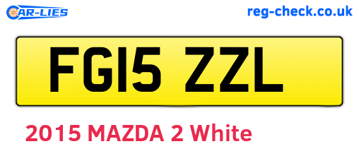 FG15ZZL are the vehicle registration plates.
