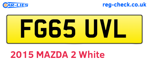 FG65UVL are the vehicle registration plates.