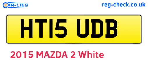 HT15UDB are the vehicle registration plates.