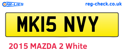 MK15NVY are the vehicle registration plates.