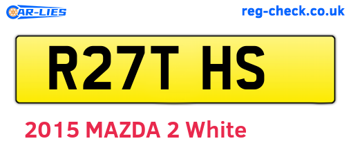 R27THS are the vehicle registration plates.