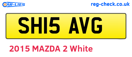 SH15AVG are the vehicle registration plates.
