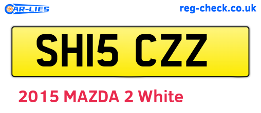 SH15CZZ are the vehicle registration plates.