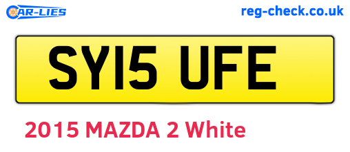 SY15UFE are the vehicle registration plates.