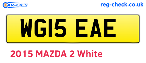 WG15EAE are the vehicle registration plates.