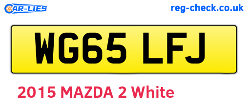 WG65LFJ are the vehicle registration plates.