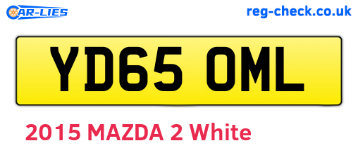 YD65OML are the vehicle registration plates.