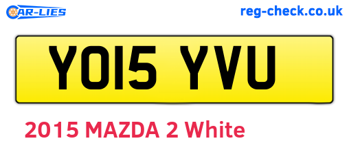 YO15YVU are the vehicle registration plates.