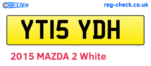 YT15YDH are the vehicle registration plates.