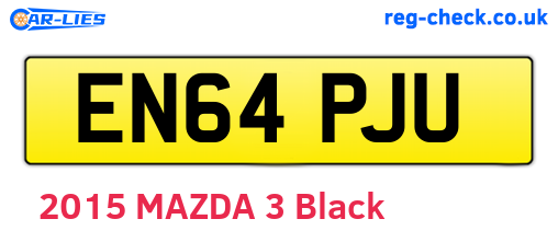 EN64PJU are the vehicle registration plates.