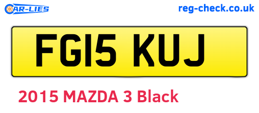 FG15KUJ are the vehicle registration plates.