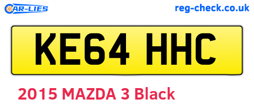 KE64HHC are the vehicle registration plates.