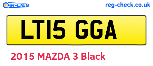 LT15GGA are the vehicle registration plates.