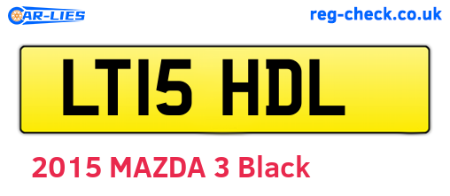 LT15HDL are the vehicle registration plates.