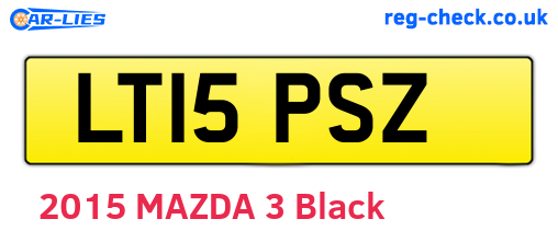 LT15PSZ are the vehicle registration plates.